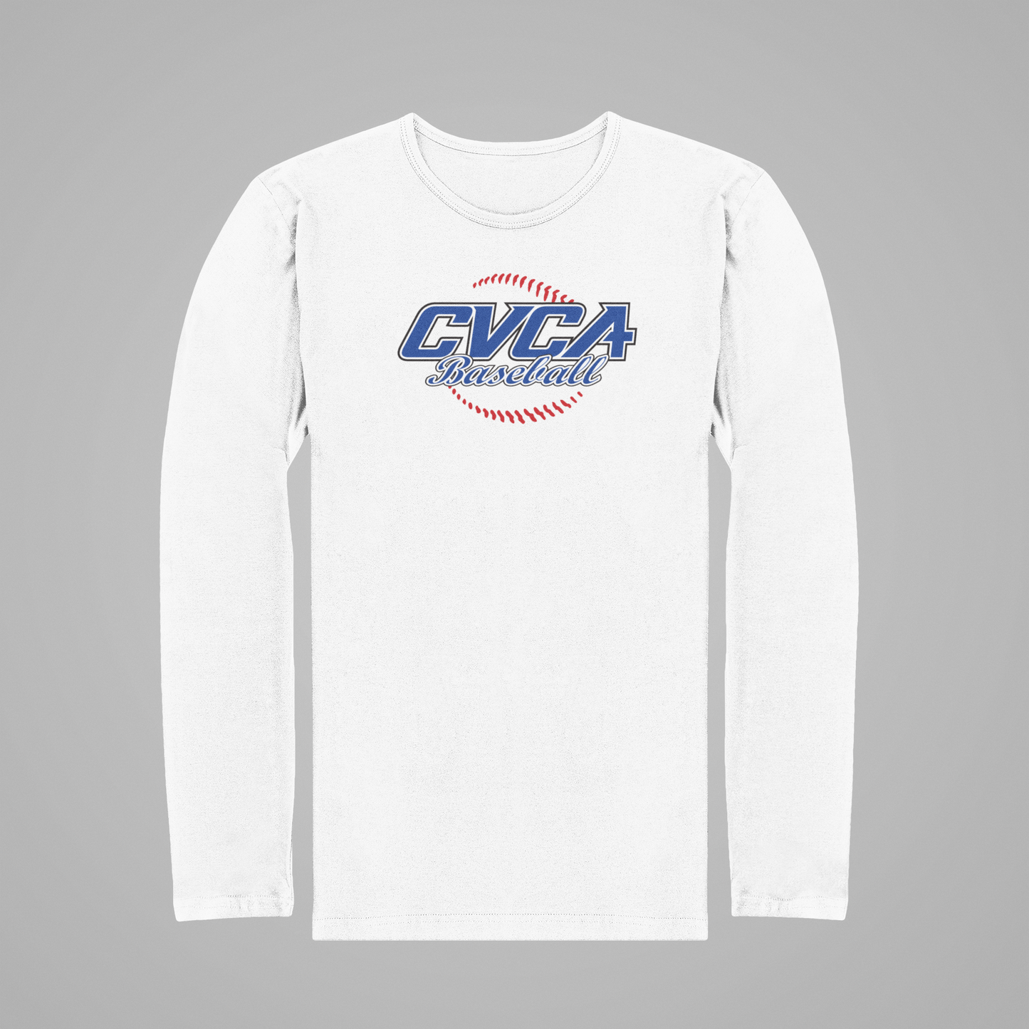 CVCA Baseball Red Stitches Tee